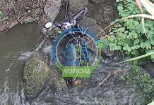 MOTOCICLISTA CAYÓ A LA QUEBRADA HUACANAS