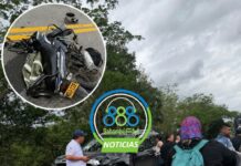 TRAGEDIA EN LA RUTA 45: PAREJA EN MOTOCICLETA MUERE EN BRUTAL CHOQUE CONTRA CAMIONETA